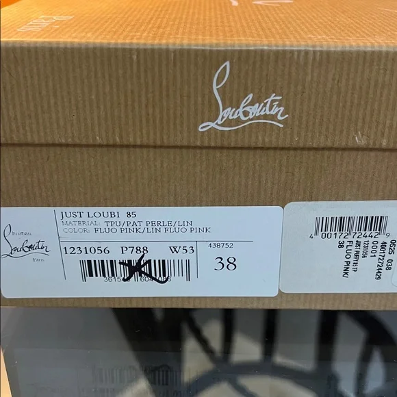 Christian Louboutin Just Loubo 85 Iridescent Hot Pink Slide Heels - Picture 4 of 5